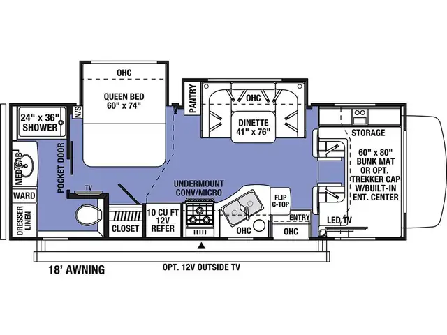 2022 Forest River Sunseeker 2440 2025 2 extension 2022 Classe C in RVs & Motorhomes in Laval / North Shore - Image 4