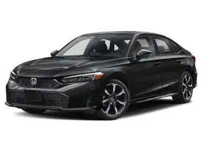 Experience the dynamic performance of the 2026 Honda Civic Sedan Hybrid in its Sport Touring trim, e...