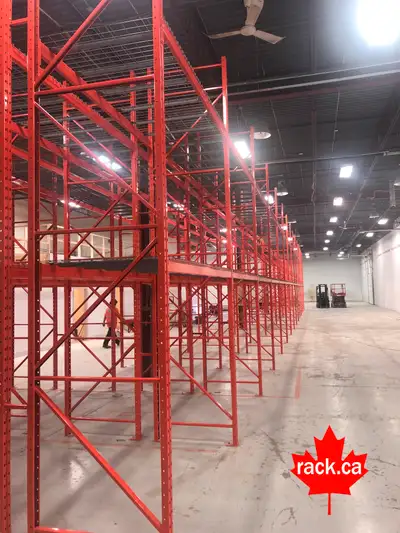 Canadian Rack has one of Canada's largest selection of sizes of RediRack industrial pallet racking i...