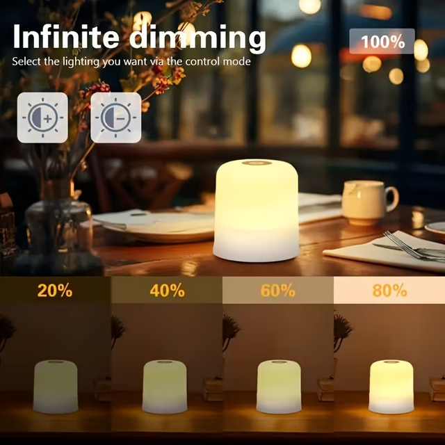 LED Touch Bedside Lamp, Portable Touch Night Light in Indoor Lighting & Fans in Mississauga / Peel Region - Image 9