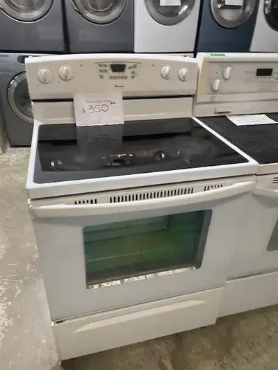Cuisinière blanche vitrocéramique Amana, View more
