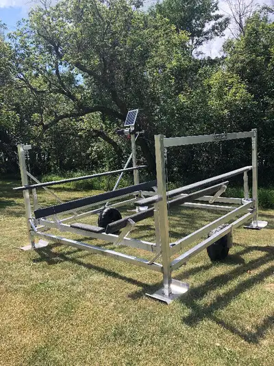 Trembath Design's 7000lb 10x10 Aluminum boat lift Whole Frame is 3/16" and 1/4" 5/16 aircraft cable...