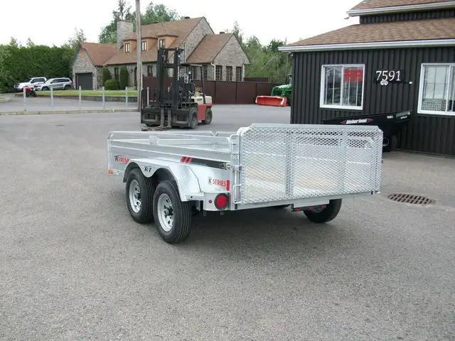 2025 K-Trail 66in. X 123in. 2 ESSIEUX PANEAU OUVRANTET RAMPE VTT in Cargo & Utility Trailers in Laval / North Shore - Image 7
