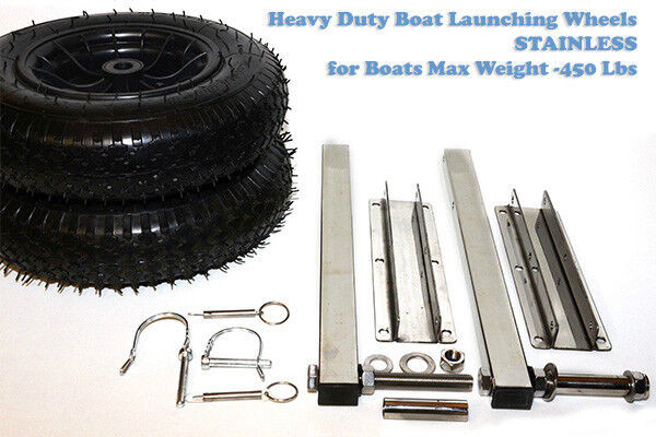NEW! Aquamarine Heavy Duty 16'' Launching Wheels -Stainless in Boat Parts, Trailers & Accessories in St. Albert