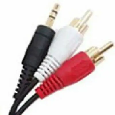 New 3.5mm Audio cable 1Male to 2RCA Male 5ft 10ft 33ft and more, View more
