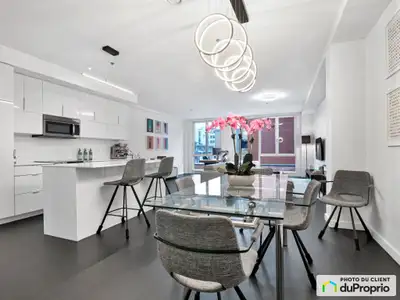 Condo contemporain à vendre à Montréal Découvrez ce magnifique condo situé à quelques pas du marché...