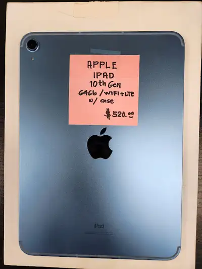iPad 10gn 64gb Blue Wifi/Lte 3 Months Warranty W/Charger, View more