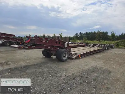 PACESETTER 70 TON 8 AXLE HRGN LOWBOY COMBO (Unit #02388) Located in Abbotsford, BC, 23'6" x 10' Flus...