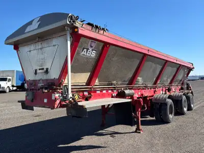 2017 ABS 38 ft Tri axle Live Bottom Belt Trailer Air Ride Suspension Lift 1st- Axles Steering 1st- A...
