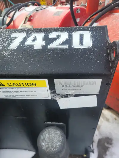 Allied 74" heavy duty snow blower, View more