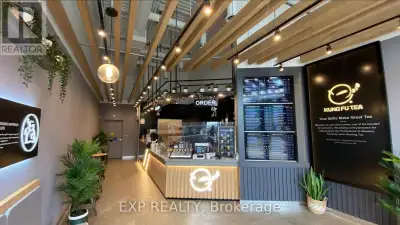 Fantastic opportunity to own a well-known Kung Fu Tea franchise in a busy commercial area with stron...