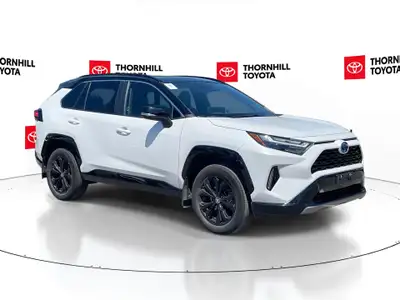 Thornhill Toyota Proudly Presents This White 2024 Toyota RAV4 Hybrid with XSE AWD W/Black Roof Packa...