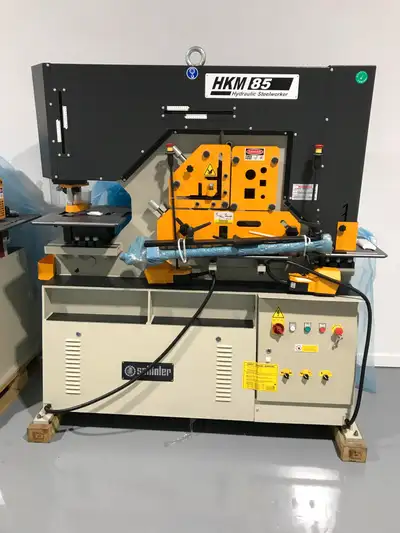 SAHINLER HKM 85 5 in 1 Hydraulic Iron worker (Brand New) 94 US Ton - 85 Metric Ton punching : Ø 1 5/...