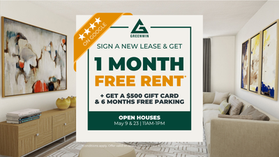 Building Features Get 1 Month Free + $500 Move-in Bonus & 6 Months Free Parking!* OPEN HOUSE: TUESDA...