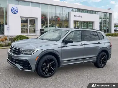 The 2024 Volkswagen Tiguan Comfortline R-Line Black Edition elevates every journey with its distinct...