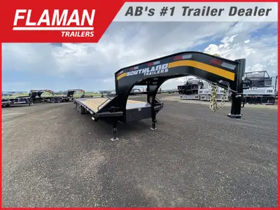 2026 Southland ETGT 8'6in. x 24' Gooseneck Beavertail Trailer (2) 12000 lb Multi-leaf Spring Axles E...