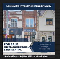 Leslieville Gem: Mixed-Use Property  with VTB Option – City of Toronto Toronto (GTA) Preview