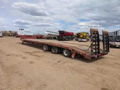 2012 BWS EZ Load Step Deck with Ramps. EZ-2-Load 52 feet long 9.5 wide 38in.x68in. steel ramps on ai...