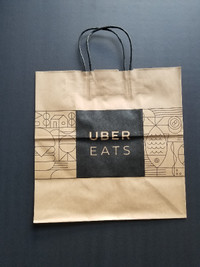 320 Uber Eats Kraft Paper Restaurant Delivery Bags Catering Food