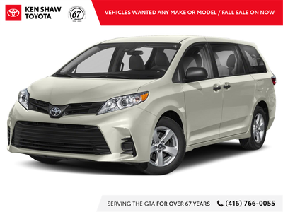 Blizzard Pearl 2019 Toyota Sienna XLE 7 Passenger AWD! We are the longest-standing Toyota Dealership...