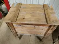 Rustic Wooden Cooler Stand