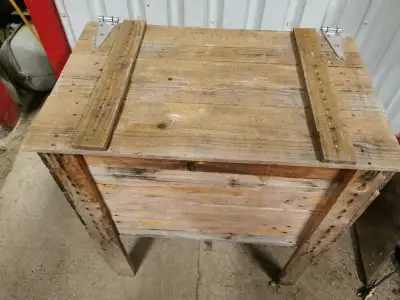 Rustic Wooden Cooler Stand, View more