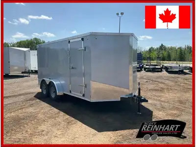 2025 XCel Trailers 7x14 Plus V-Nose Cargo Trailer 7000LB GVWR, 2 3500LB Spring Drop Axles with EZ Lu...