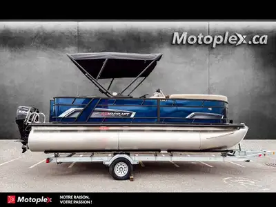 Motoplex St-Eustache Ponton EX-20 FD fish Peche et plaisance 90HP INCLUS ???? Starcraft EX 20 Q FD F...