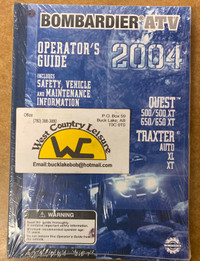 O. CAN AM 219000267 ATV OWNERS MANUAL 2004 QUEST TRAXTER