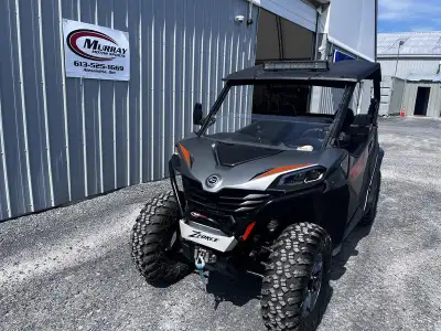- 2023 CFMoto ZForce 800 Trail G2 EPS - 1/2 windshield - led light on the roof - tunnel cover - unde...