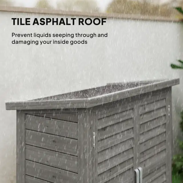 Wooden Garden Storage Shed Kit Wood Garage Tool Organisation Cab in Patio & Garden Furniture in City of Toronto - Image 5