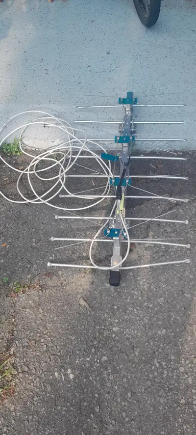 TV antenna with co-ax cable, View more