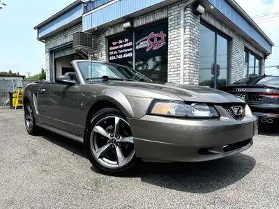 2002 FORD MUSTANG 2DR V6 CONVERTIBLE EN EXCELLENTE CONDITION MECANIQUE ET ESTHETIQUE!!! CLEAN CARFAX...
