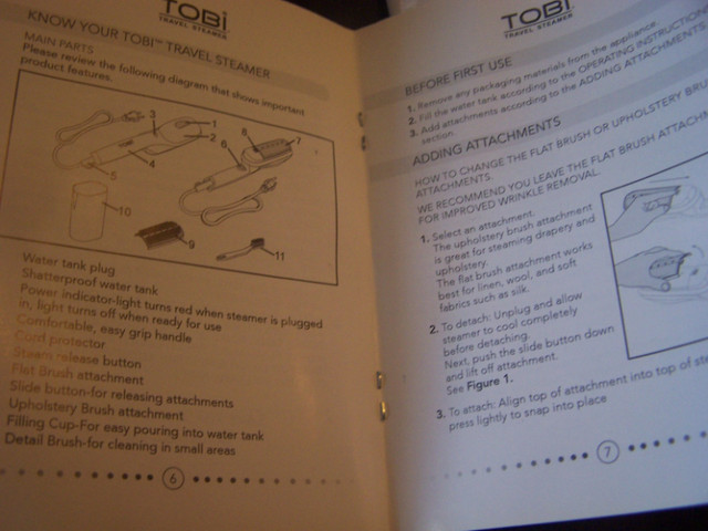 2 Tobi Steamers 1 portable (New) 1 larger on casters in Irons & Garment Steamers in Hamilton - Image 4