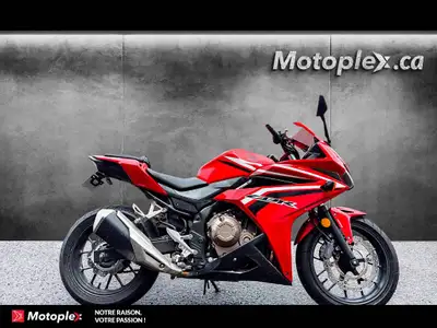 2016 HONDA CBR 500R CBR 500R GARANTIE PROLONGÉE jusqu'à 4 ans disponible et plan d’entretien Finance...