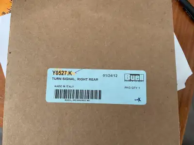 NIB Buell Blast PS Ulysses XB Right Rear Turn Signal $85CAD Buell Genuine Part Number Y0527.K NOS Ri...