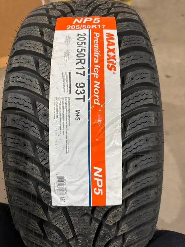 Two Brand New 205/50R17 Maxxis Premitra Ice Nord Winter Tires  N in Tires & Rims in Calgary - Image 2