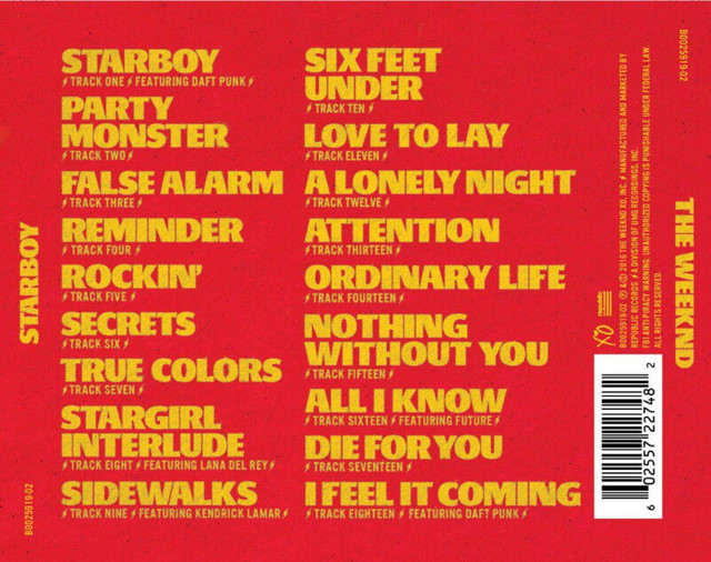 The Weeknd / Starboy / Neuf dans l'emballage dans CD, DVD et Blu-ray  à Ville de Québec - Image 2