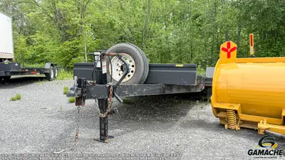 Trailer - # STOCK: R-905366 2022 CONQUR INDUSTRIES 18' FLAT BED (EQ147-18 DOUBLE A TRAILERS) REMORQU...