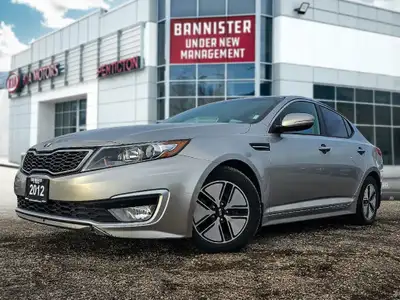 Experience the elegant blend of style and efficiency with the 2012 Kia Optima Hybrid, finished in a...