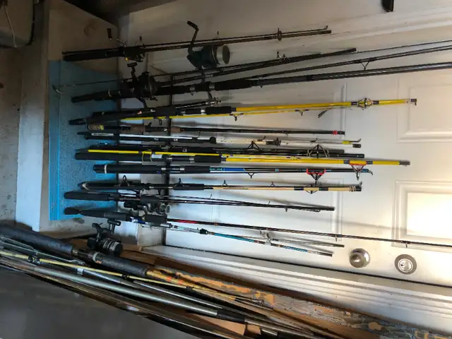 MANY FISHING RODS +REELS FOR SALMON, MUSKY, CARP, FLY, EQUIPMENT in Fishing, Camping & Outdoors in Markham / York Region - Image 4