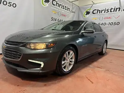 CHEVROLET MALIBU LT, CAMERA DE RECUL, CARPLAY/ANDROID AUTO, A/C, BLUETOOTH, MYLINK(MC), ECRAN COULEU...
