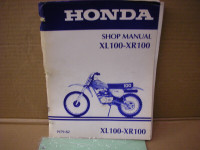 Lightly used Honda service manual 1979 to 1983 XL/XR 100