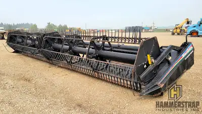 MACDON 972 30 Ft Draper Swather Header Split pickup reel Single knife drive Manual fore & aft Same a...