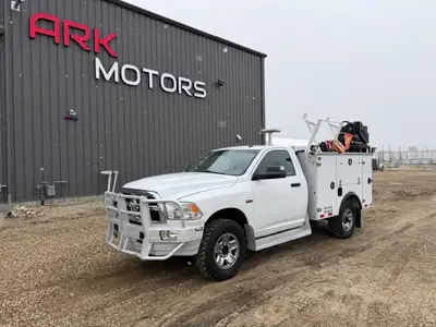 2018 Ram 2500 SLT Service Truck 4x4 Automatic Transmission 6.4L Hemi Gas Engine Regular Cab 8Ft Gene...