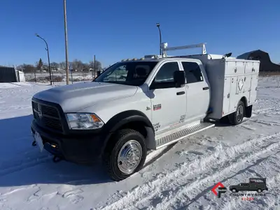 Countryside Fleet 2012 Dodge 5500 Crew Cab 4x4 Utility Service Truck + 6.7L Cummins Diesel + 4x4 W/...