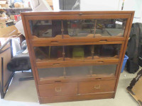 Original ' The Bay ' Store Fabric Cabinet - Great Display Case