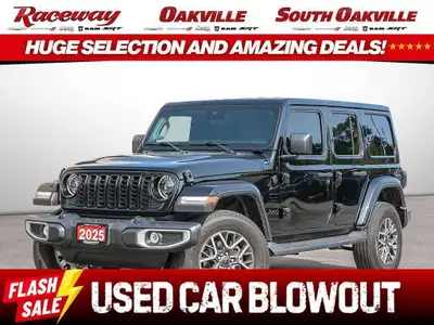 2025 Jeep Wrangler Sahara 4x4 | CLEAN CARFAX | LOW KMS | JUST TRADED IN | HARDTOP Just traded in and...