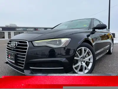 2016 AUDI A6 3.0T QUATTRO TECHNIK EDITION AWD PHENOMENAL SHAPE LOADED ONLY $260.54 BI WEEKLY WITH $0...