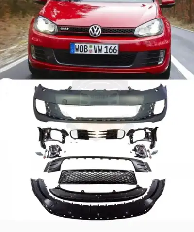 VW GOLF GTI MK6 FRONT BUMPER FITS 2010 2011 2012 2013 WE ASLO HAVE HOOD FENDER HEADLIGHT MIROOR SPOI...